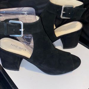 All Black Nine West Heels